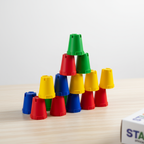 🧩 משחק הכוסות החכם לילדים – 48 יחידות